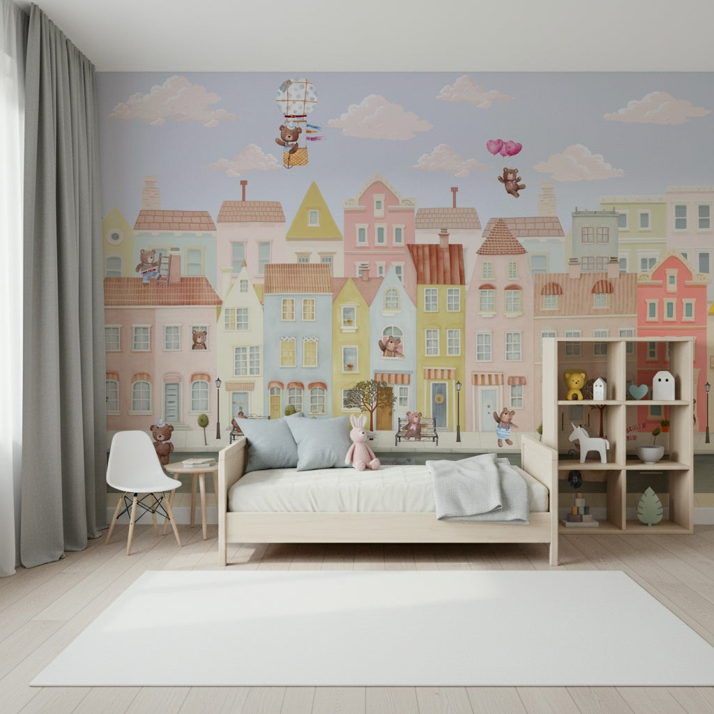 Teddy's Town Wall Mural