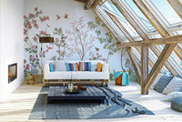 The colors are soft and gentle, with pale pinks, blues, and greens.

