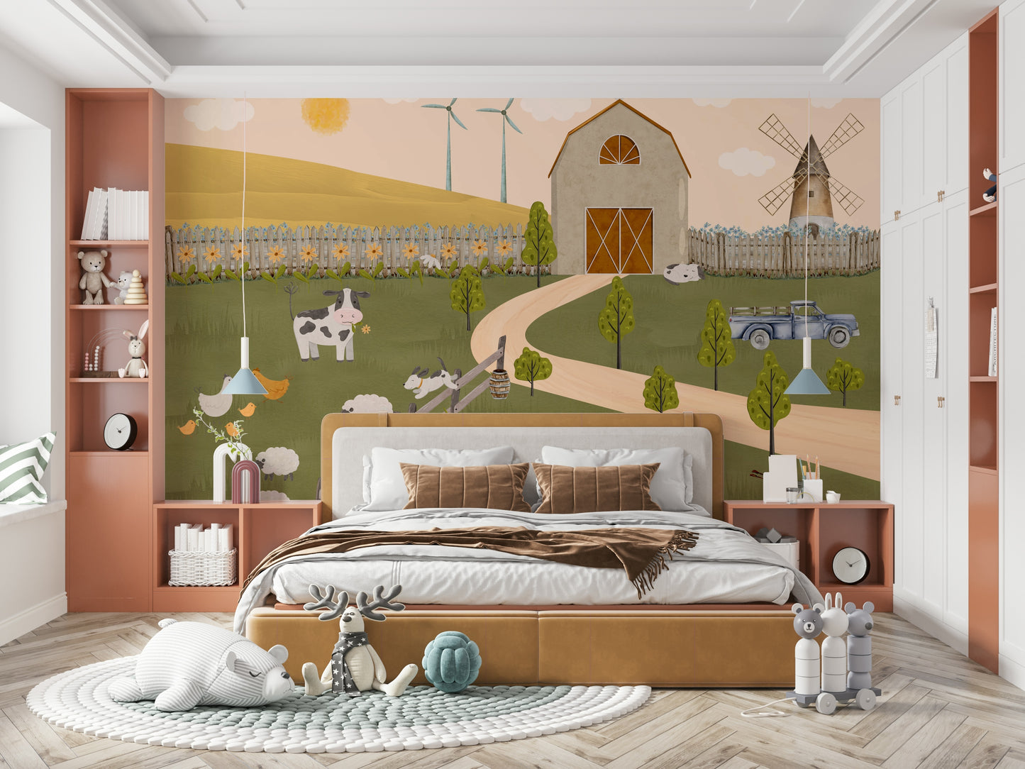 The image is suitable for a children's room or a playroom.

