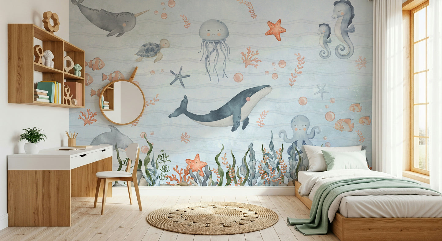 Sea Friends' Nursery Wall Mural