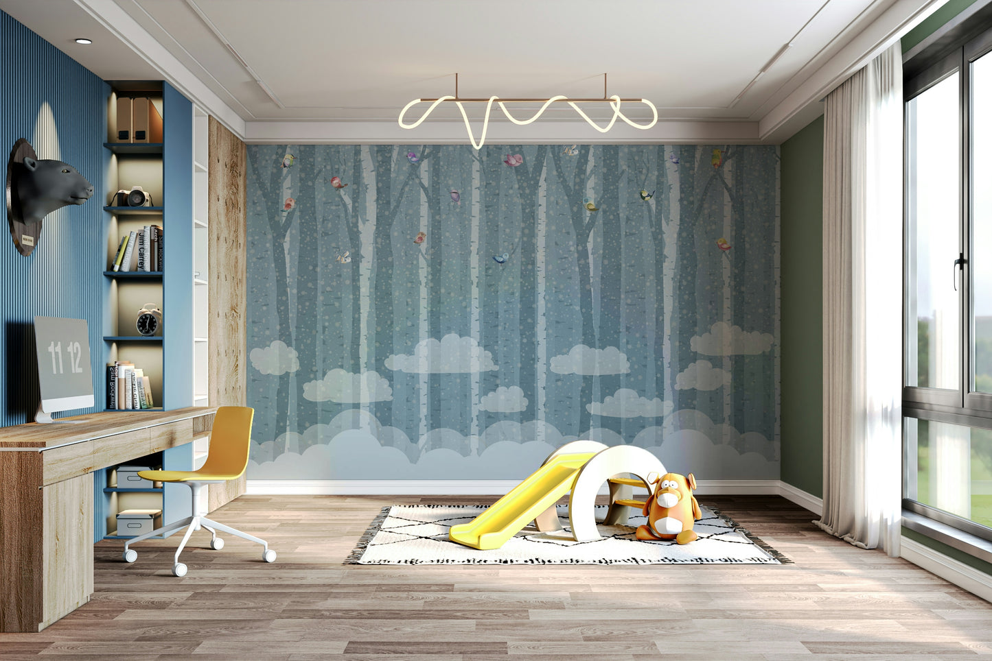 The composition is full and detailed, with a sense of calm.

