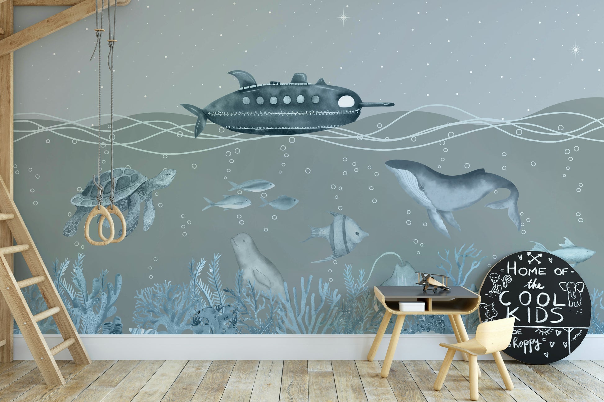 The image is suitable for a children's room or a playroom.

