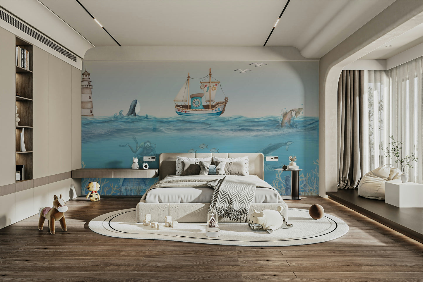 The design has a beautiful, artistic aesthetic.

