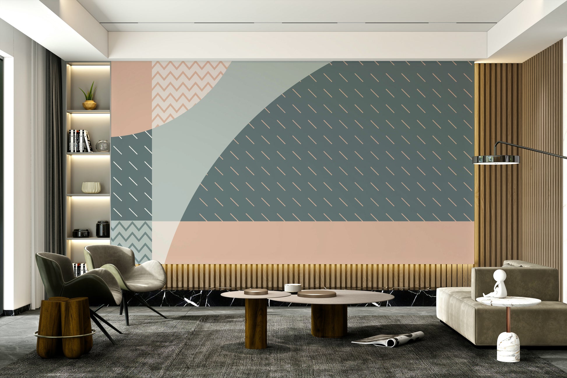 The colors are soft and gentle, with pale hues.

