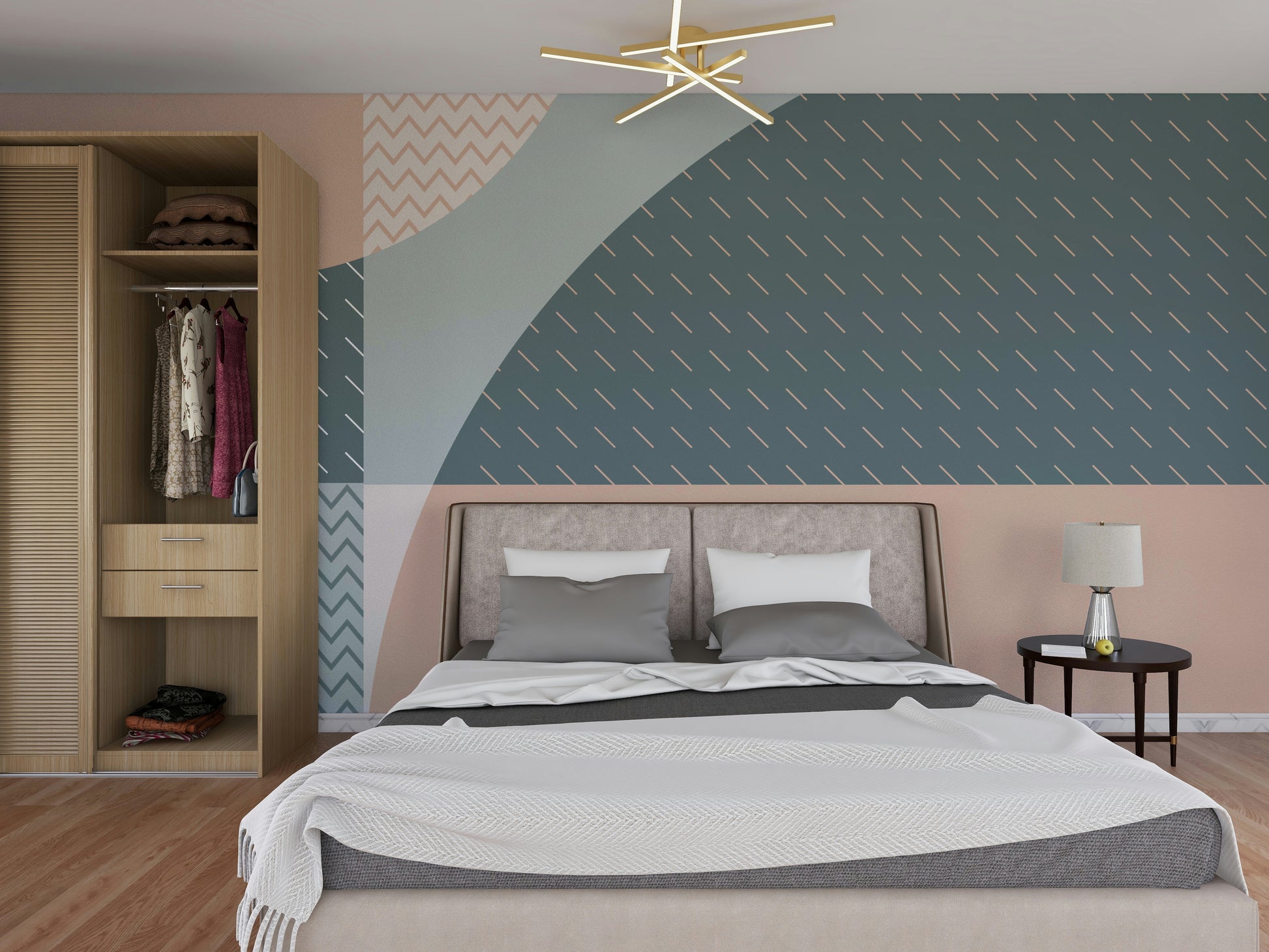 The composition is a harmonious, modern pattern.

