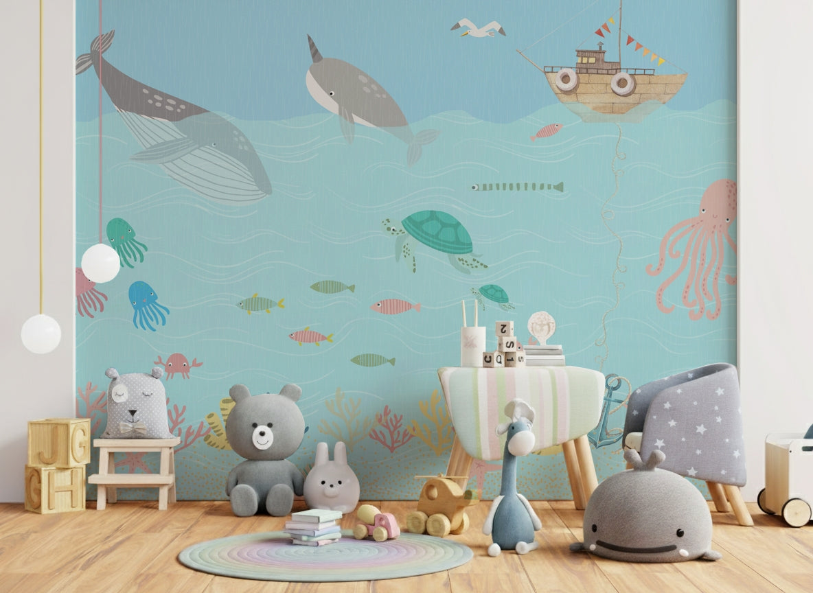 Ocean Friends' Playtime Wall Mural