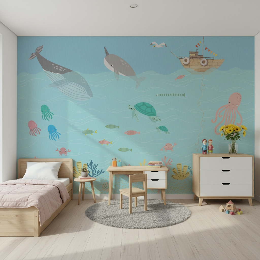 Ocean Friends' Playtime Wall Mural