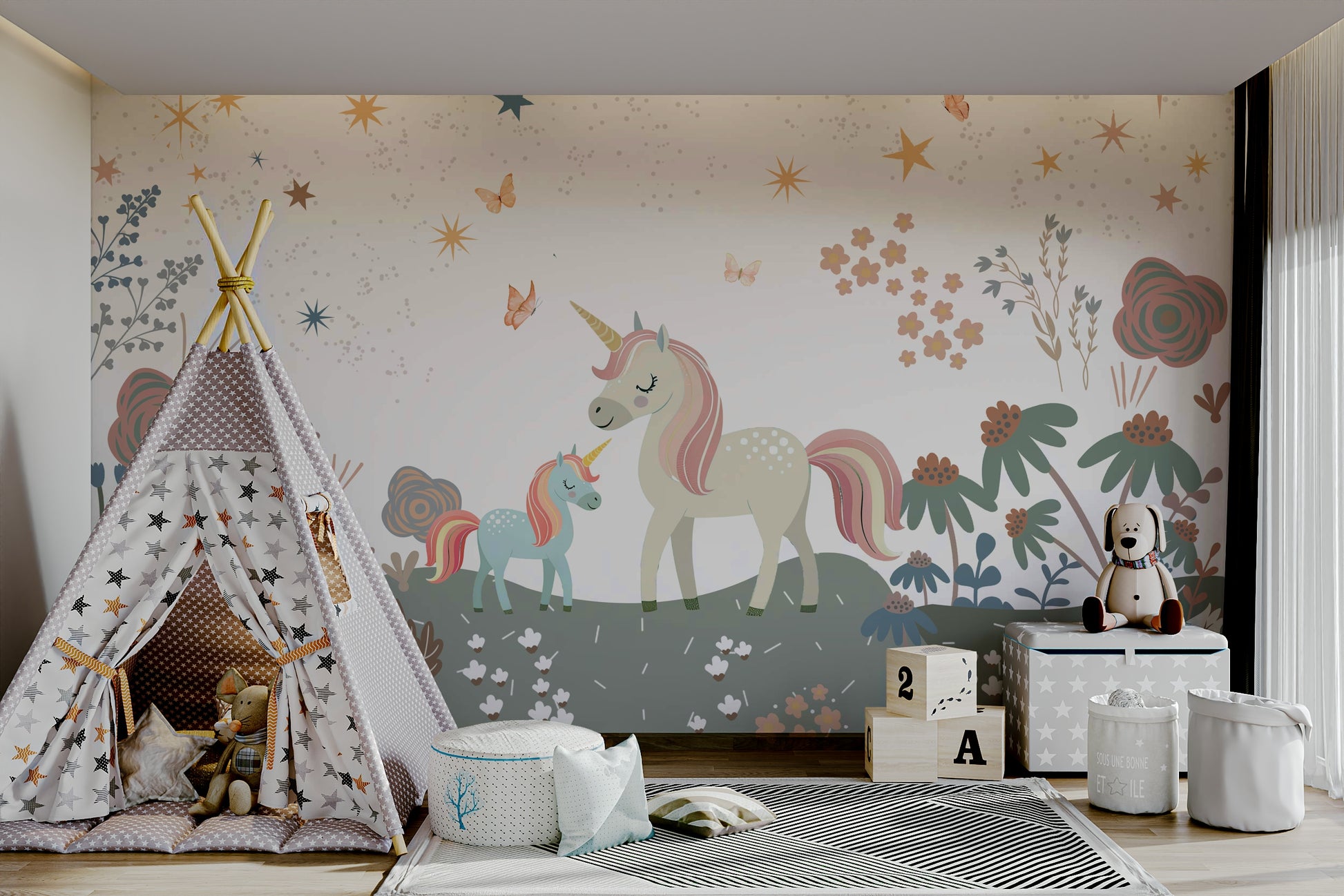 The design has a beautiful, artistic aesthetic.

