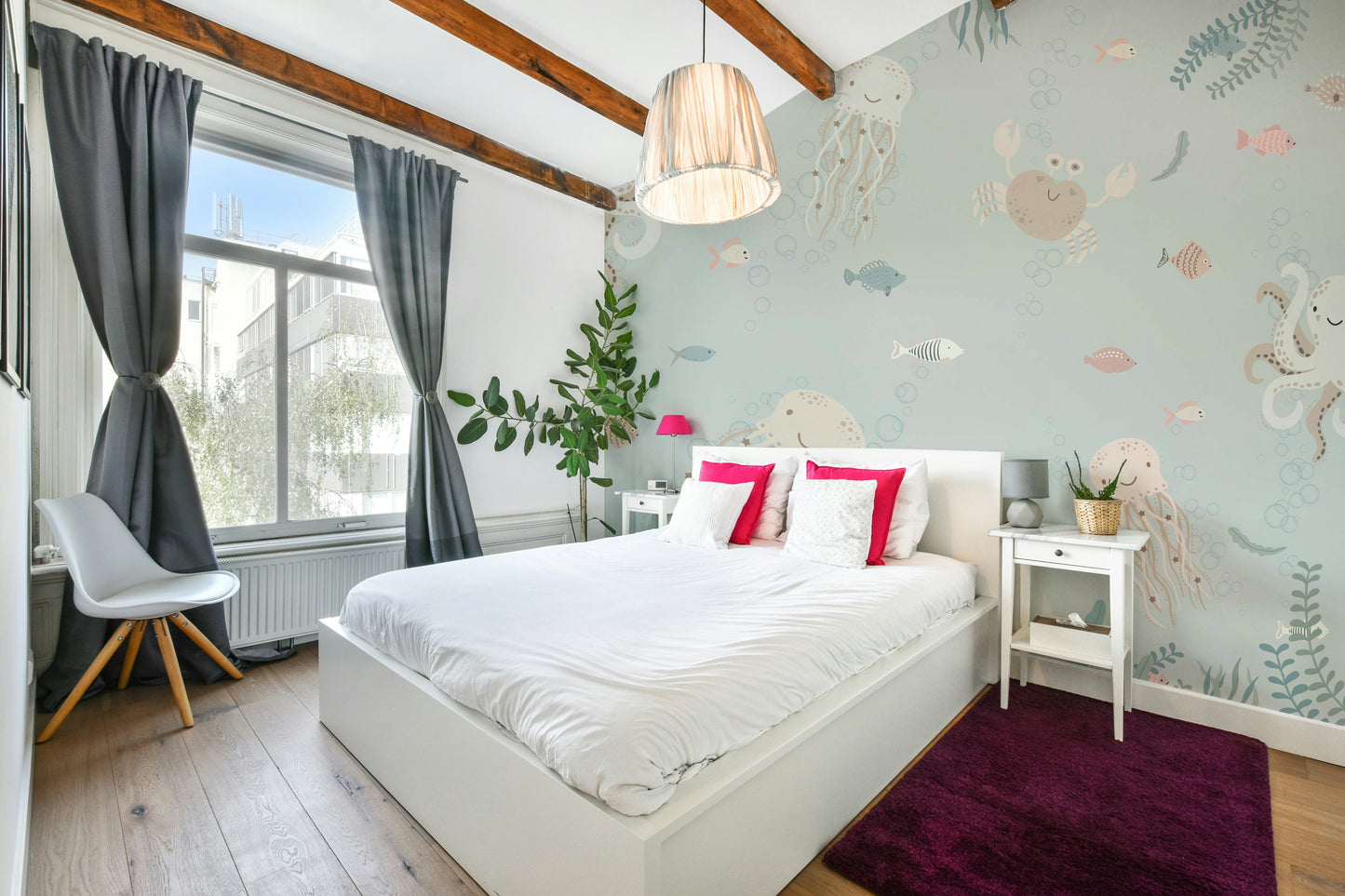 The design feels playful and gentle.

