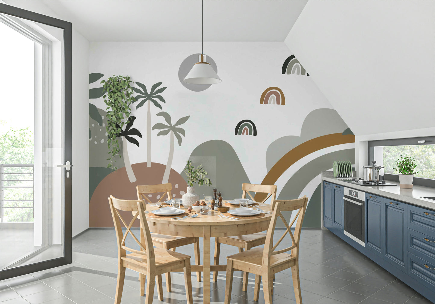 The design has a beautiful, artistic aesthetic.

