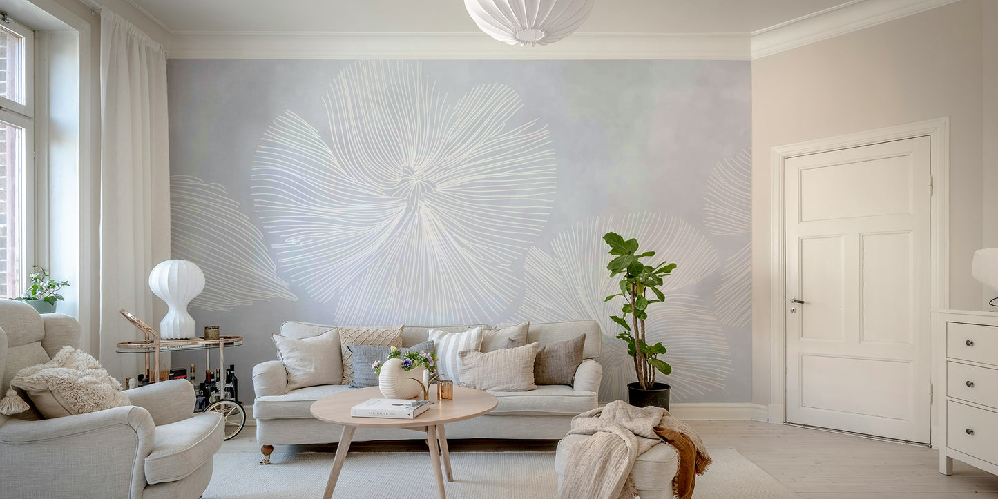 The composition is a wide, landscape view of the blooms.

