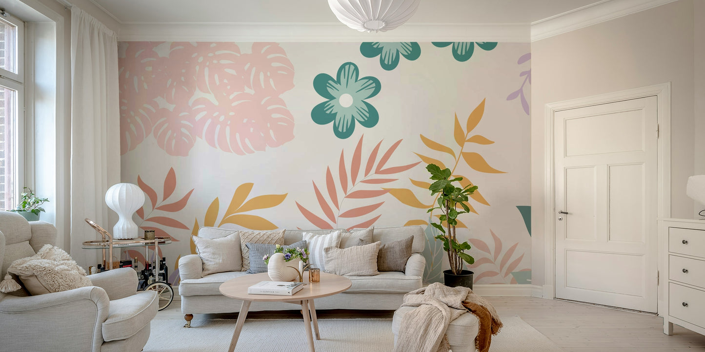 The composition is a wide, landscape view of the blooms.

