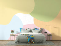 The colors are soft and gentle, with pale hues.

