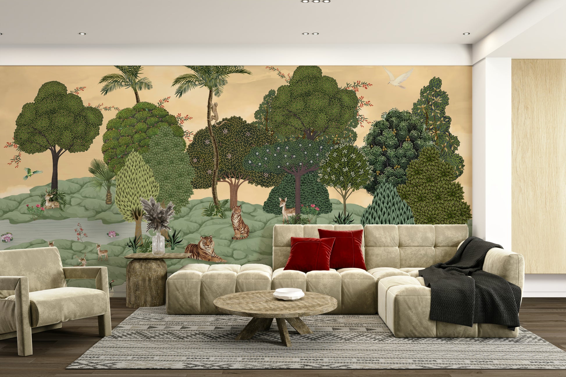 The design feels graceful and peaceful.

