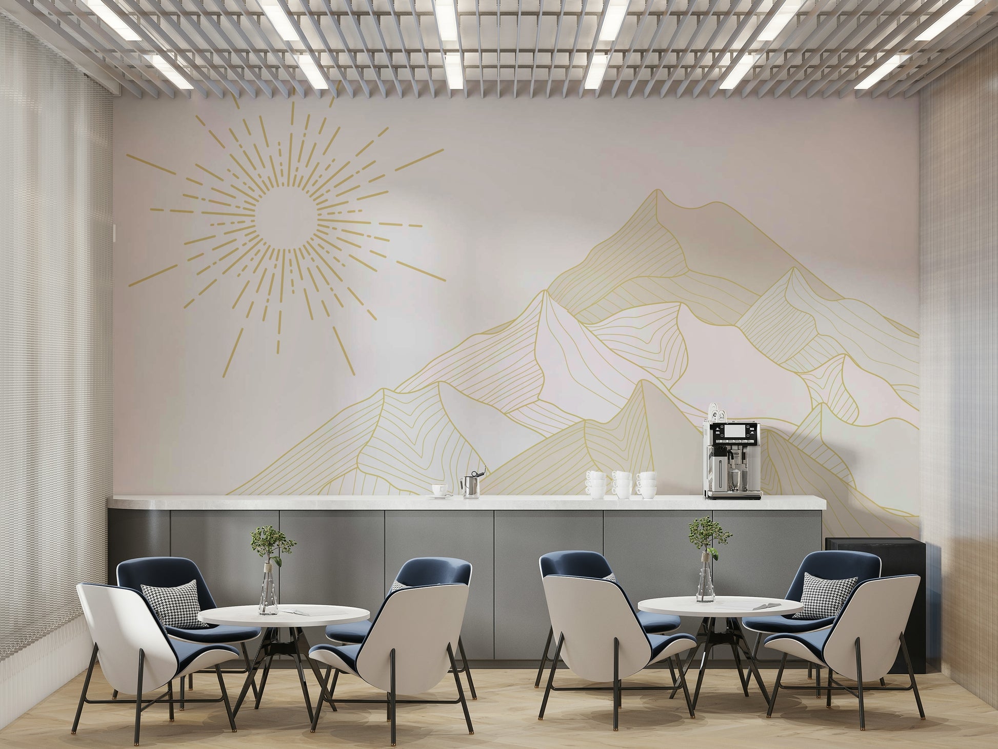 The design has a beautiful, artistic aesthetic.

