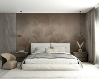 The composition is a repeating, subtle botanical pattern.

