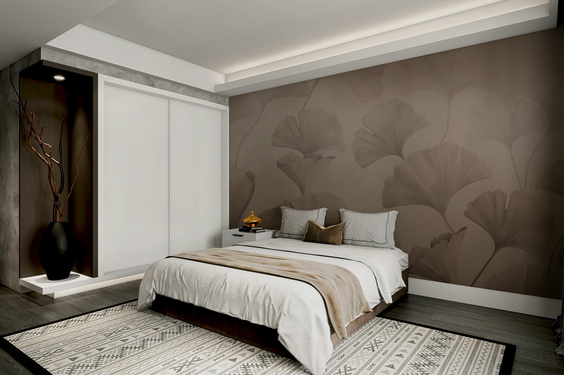 The design has a beautiful, sophisticated aesthetic.

