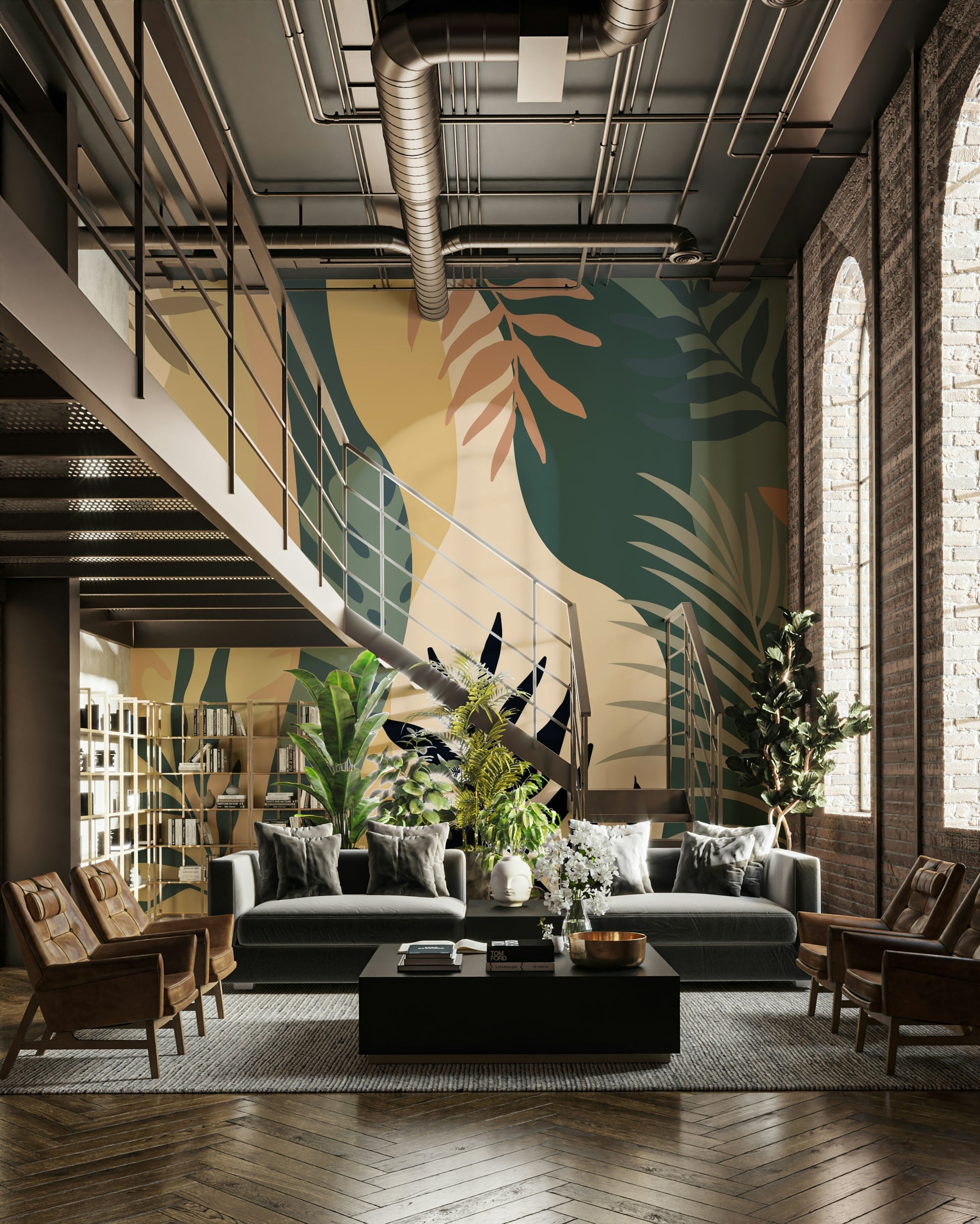 The design feels minimalist and organic.

