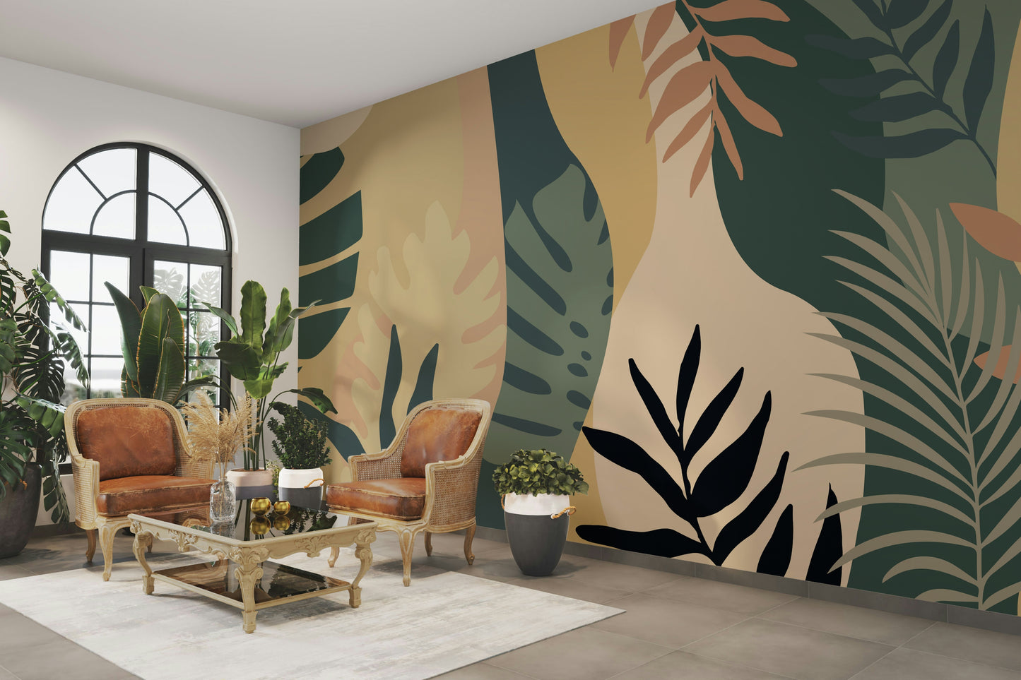 The colors are gentle, with a muted, beige palette.

