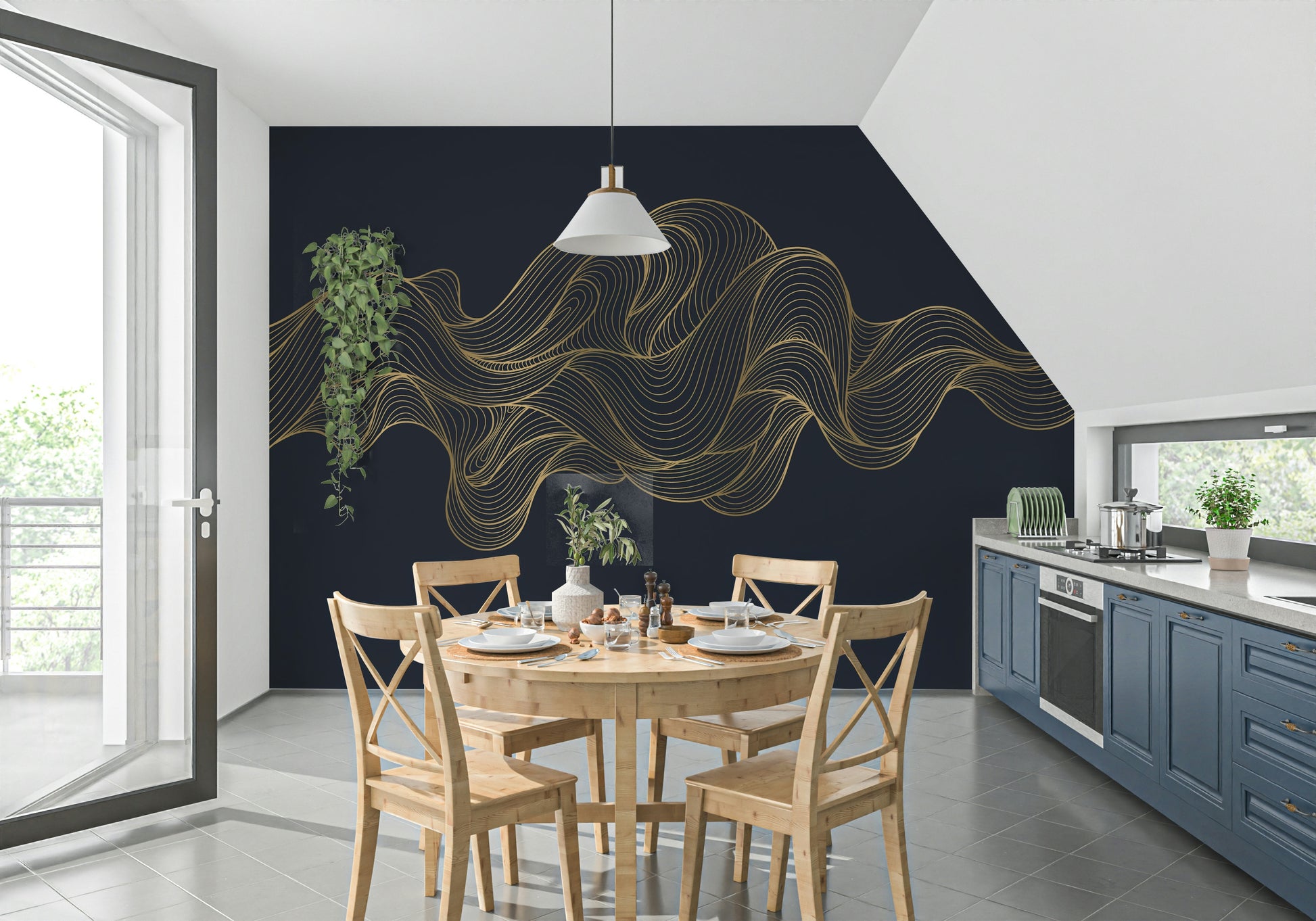 The colors are gentle and warm, with a rich, golden palette.

