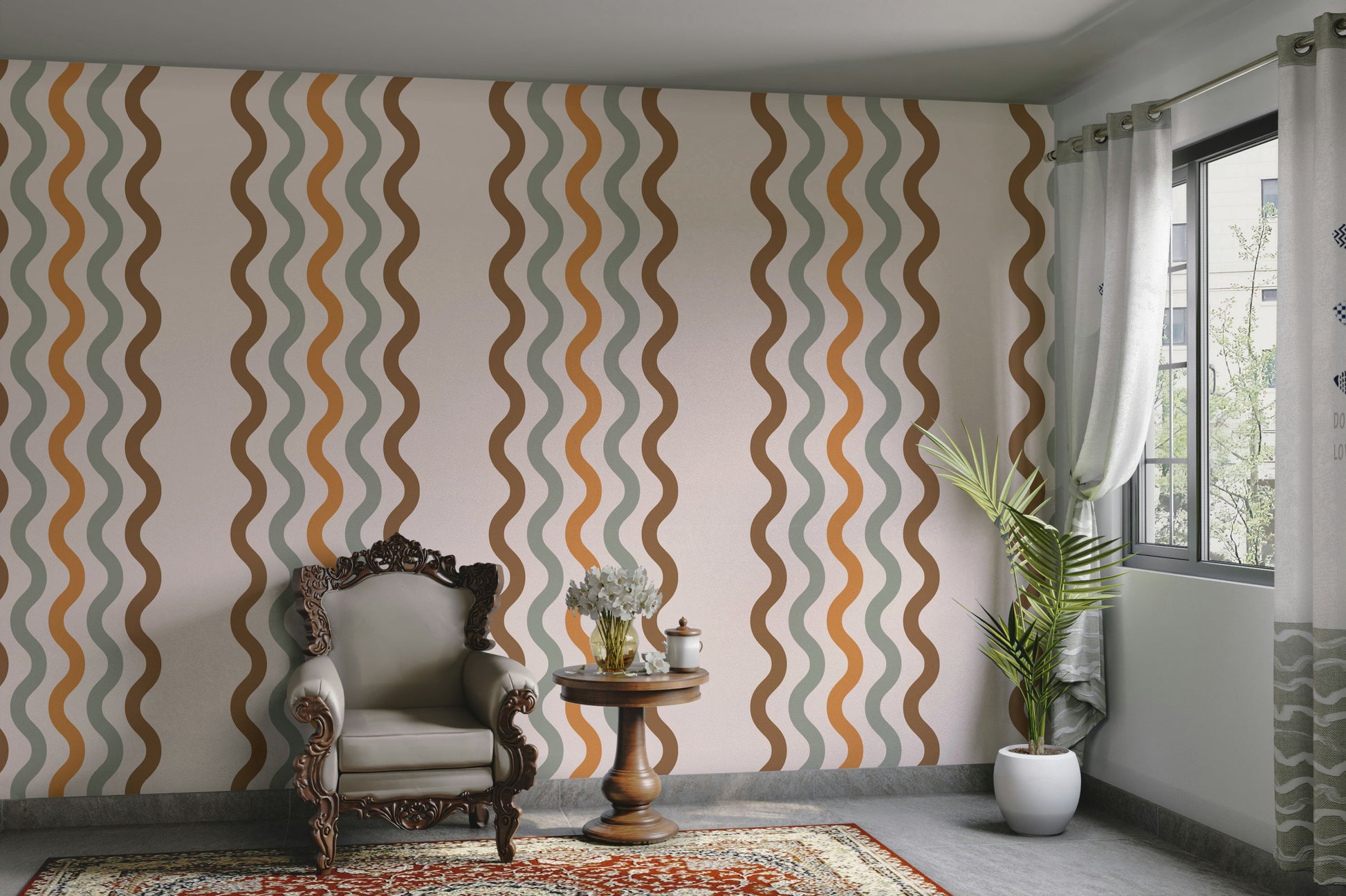 The design has a beautiful, artistic aesthetic.

