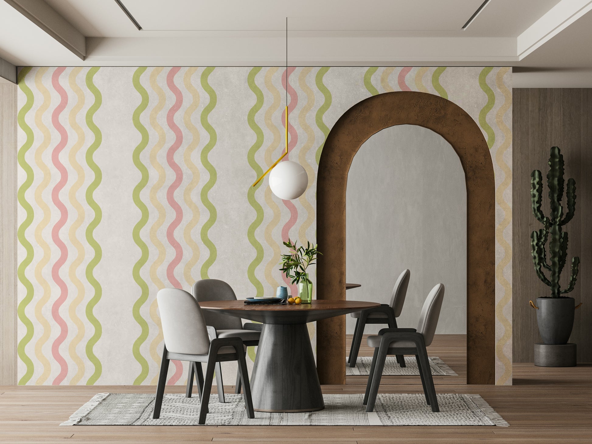 The design has a beautiful, artistic aesthetic.

