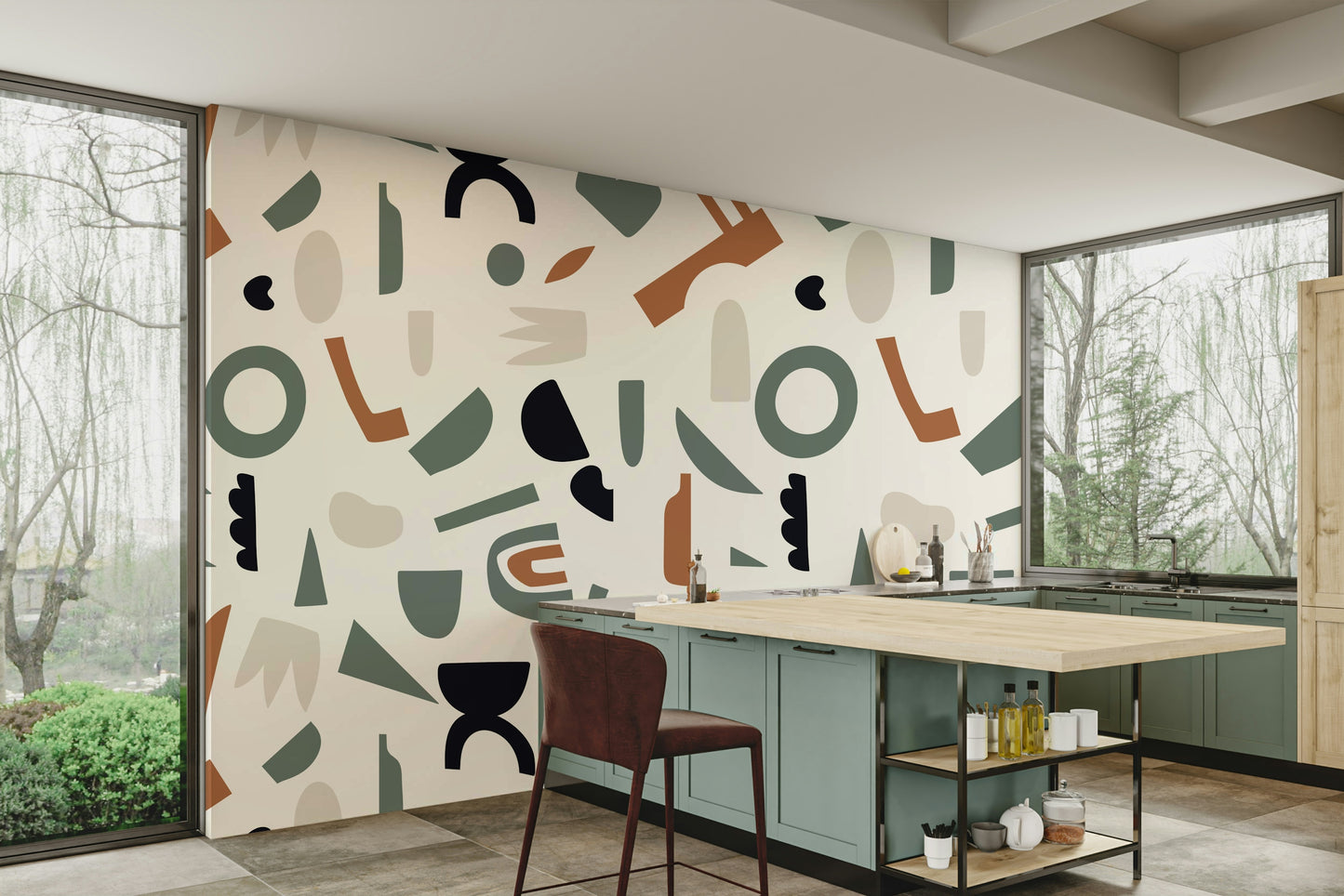 The design feels minimalist and flowing.

