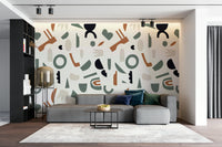 The colors are gentle, with a muted, neutral palette.

