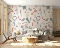 The colors are gentle, with a muted, neutral palette.

