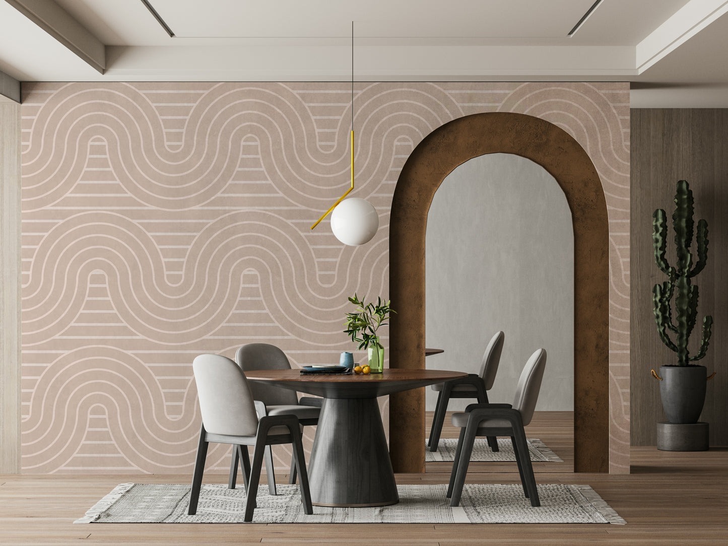 The design has a beautiful, artistic aesthetic.

