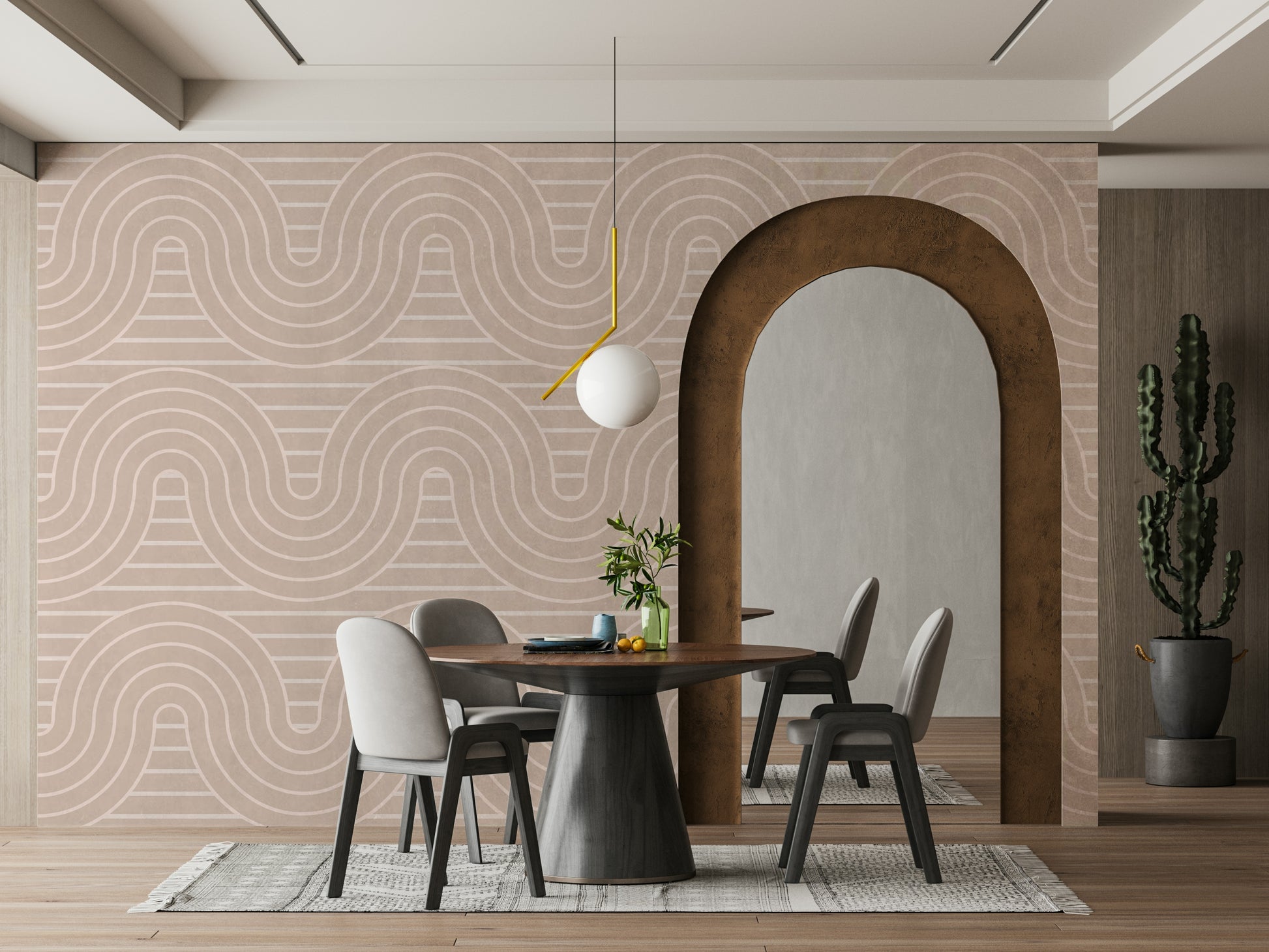 The design has a beautiful, artistic aesthetic.

