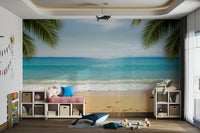 The colors are soft and gentle, with pale blues, grays, and whites.

