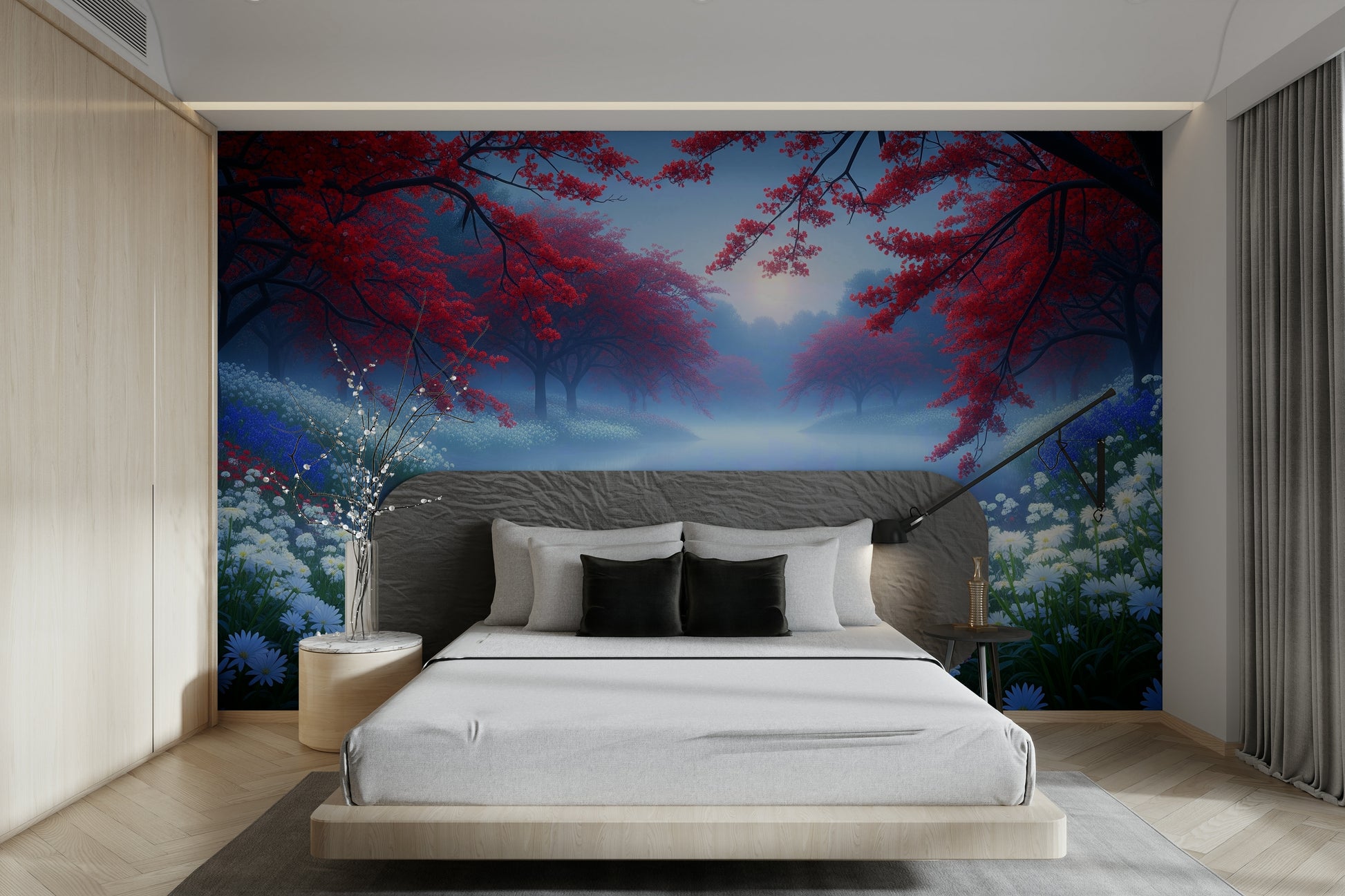 The image feels peaceful and restful.

