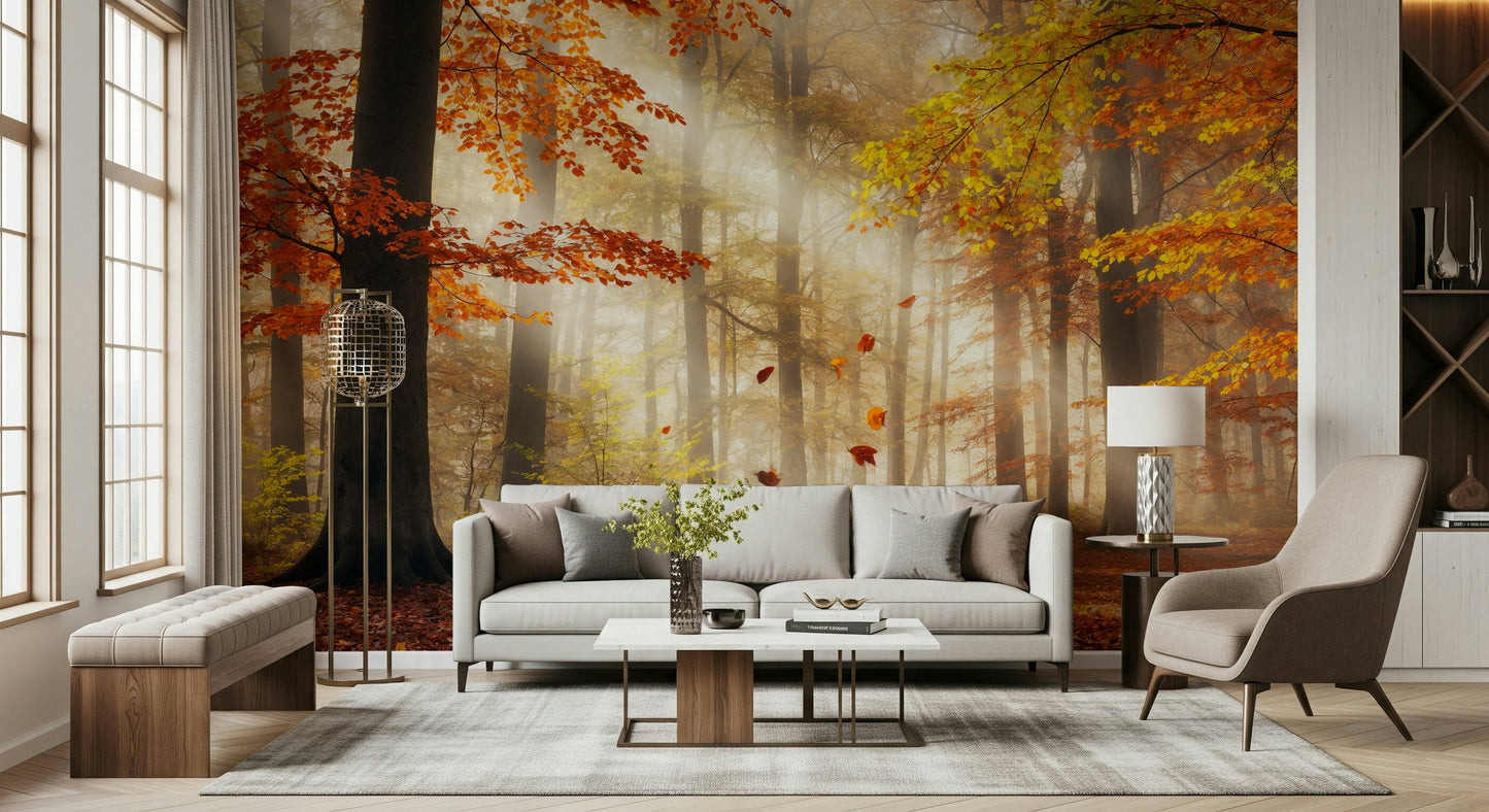 Autumn's Embrace Wall Mural