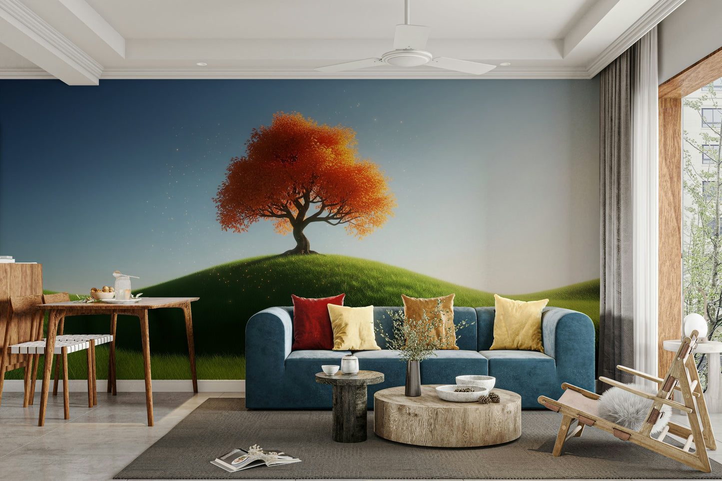 The design feels cozy and peaceful.

