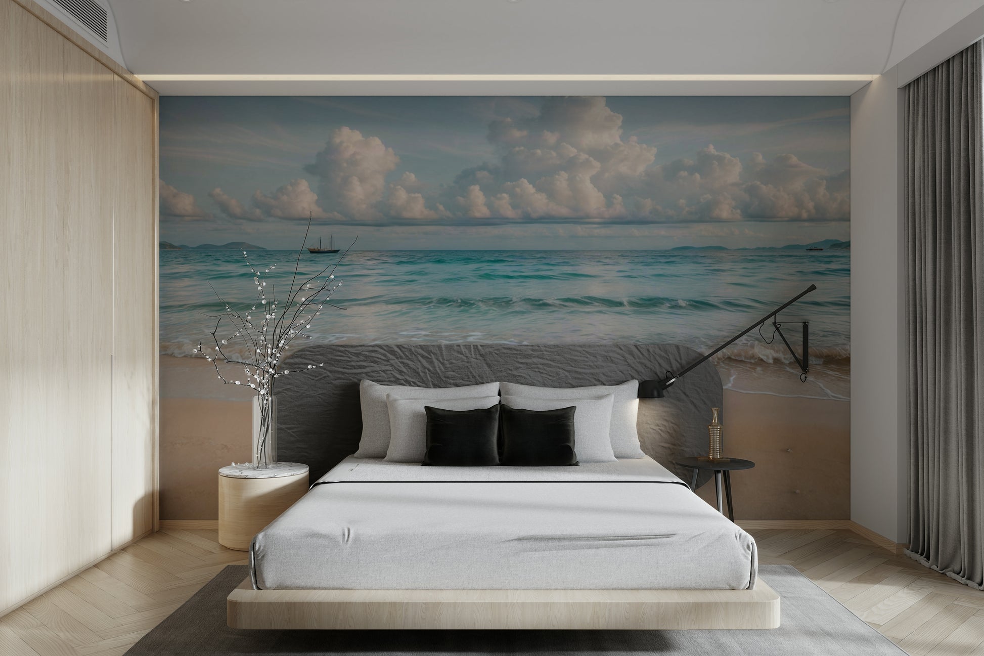 The design has a beautiful, artistic aesthetic.

