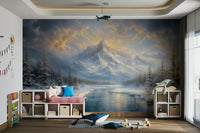 The style is painterly or a soft-focus photograph.

