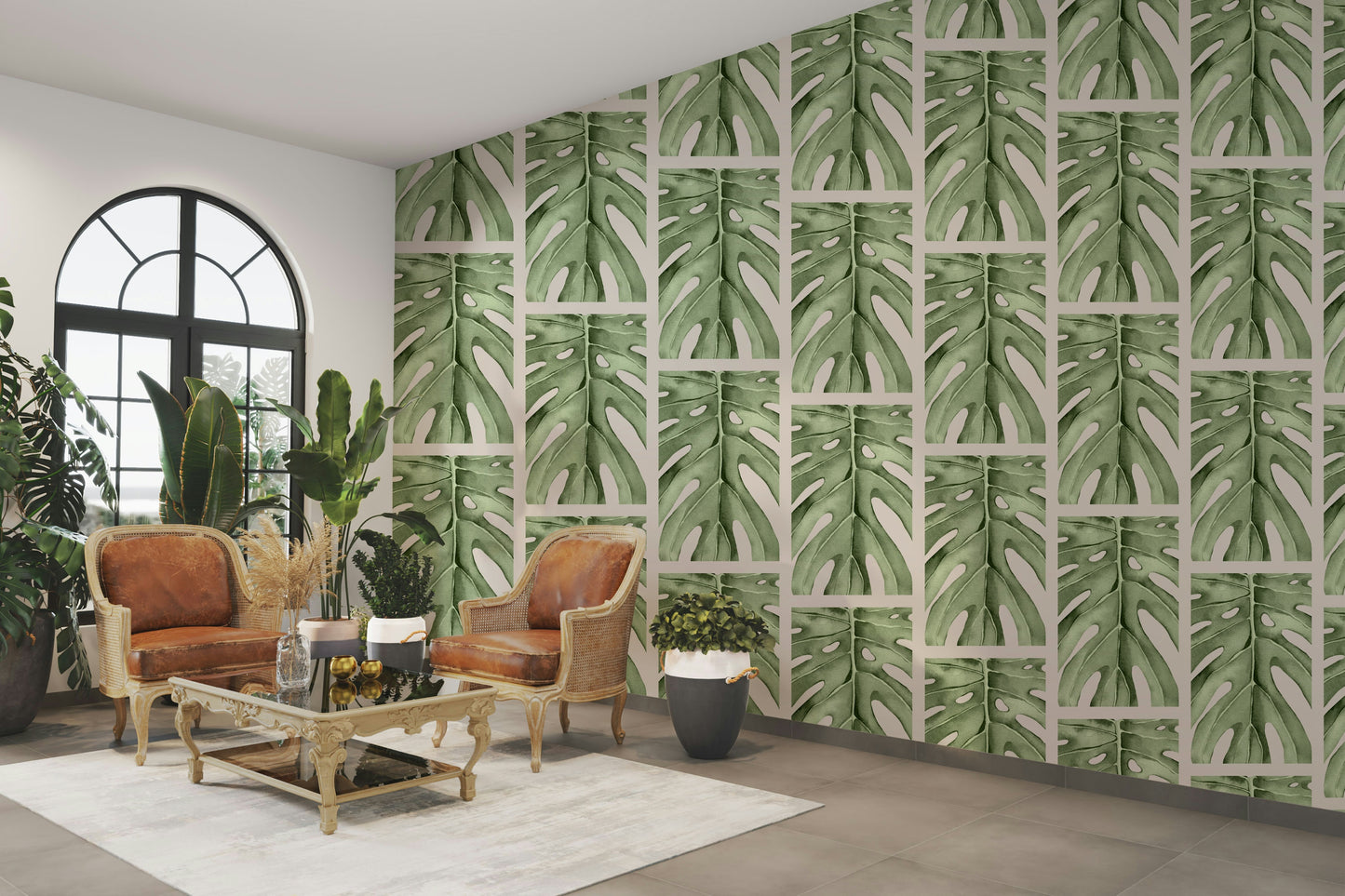 The composition is a harmonious, structured pattern.

