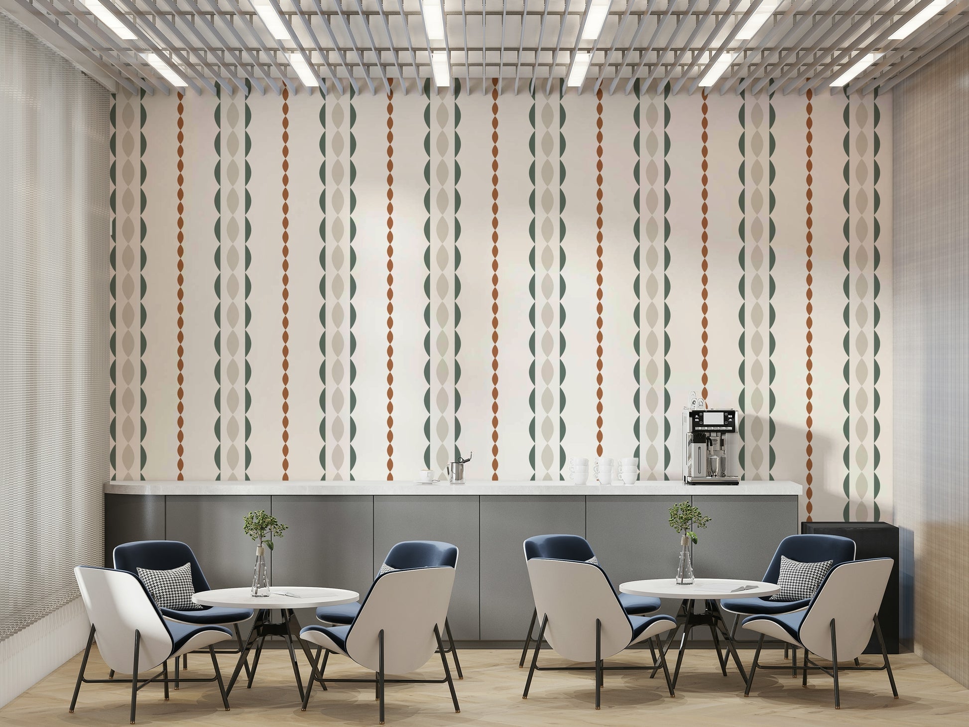 The colors are gentle and cool, with a muted, nostalgic palette.

