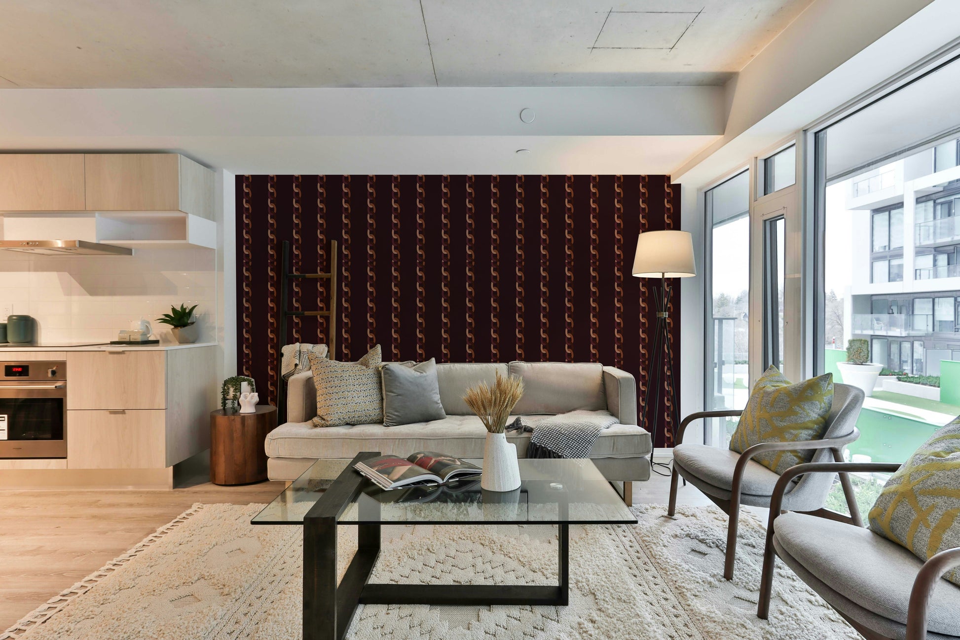 The design has a beautiful, artistic aesthetic.

