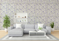 The design features a repeating pattern of soft, scattered star shapes.

