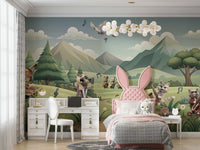 The composition is a fun, whimsical scene.

