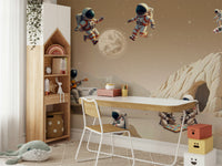 The composition is a fun, whimsical scene.

