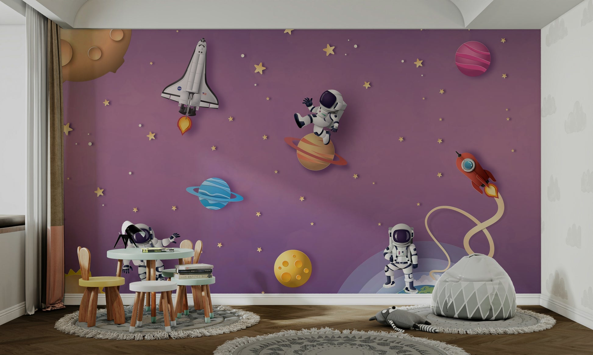 The composition is a fun, whimsical scene.

