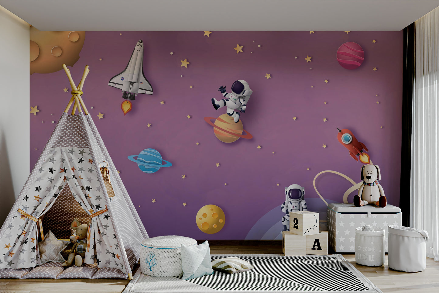 The image has a happy, energetic mood.

