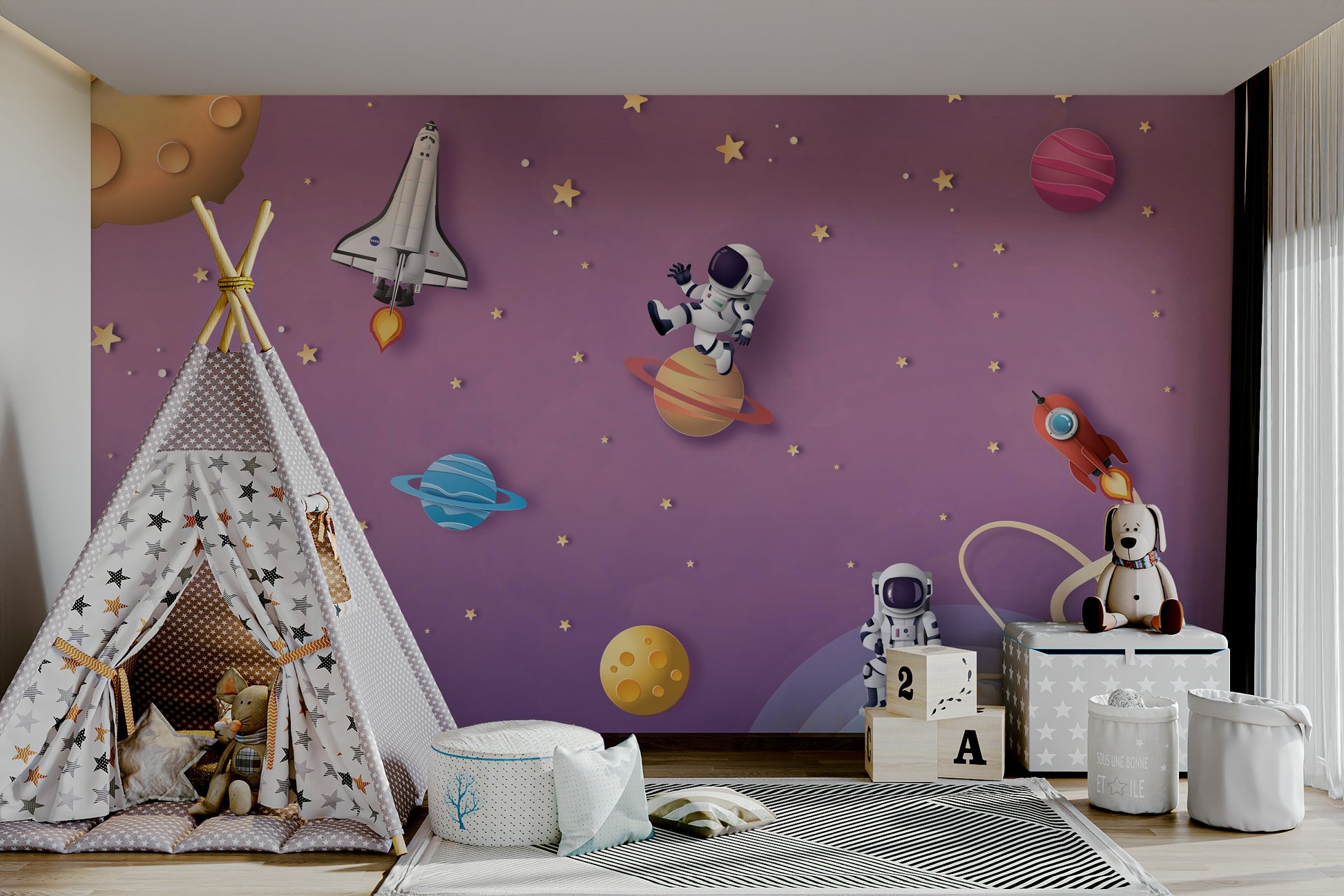 The image has a happy, energetic mood.

