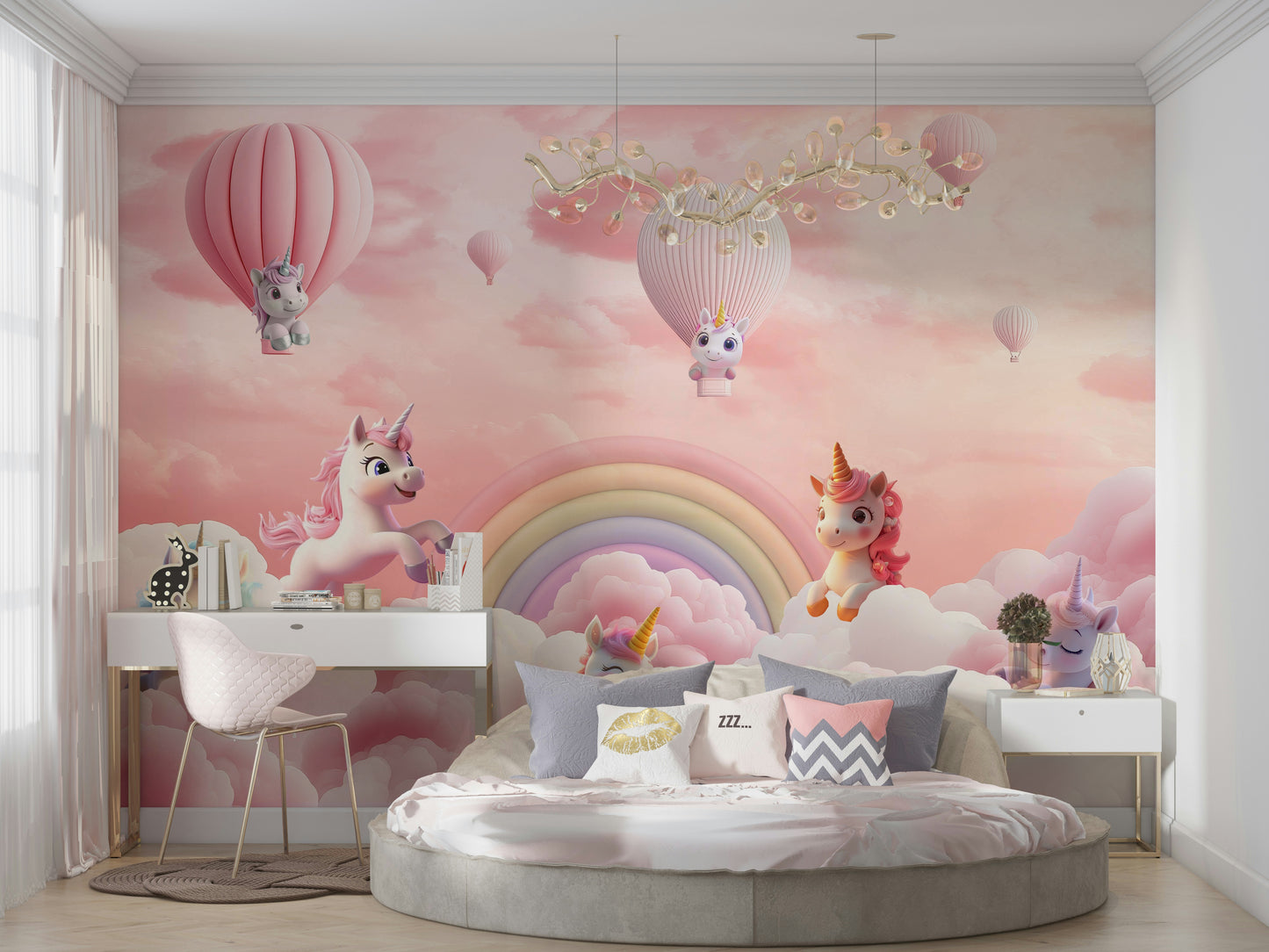 The design feels peaceful and playful.

