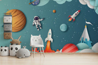 The colors are gentle and soft, with a pastel, blue and gray palette.

