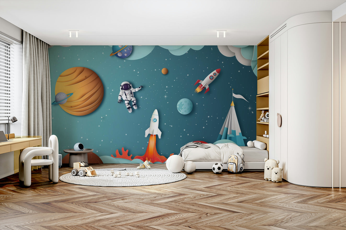 The design has a beautiful, artistic aesthetic.

