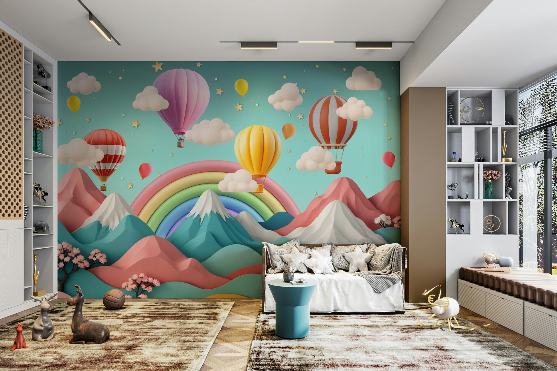 The image is suitable for a child's room or a nursery.

